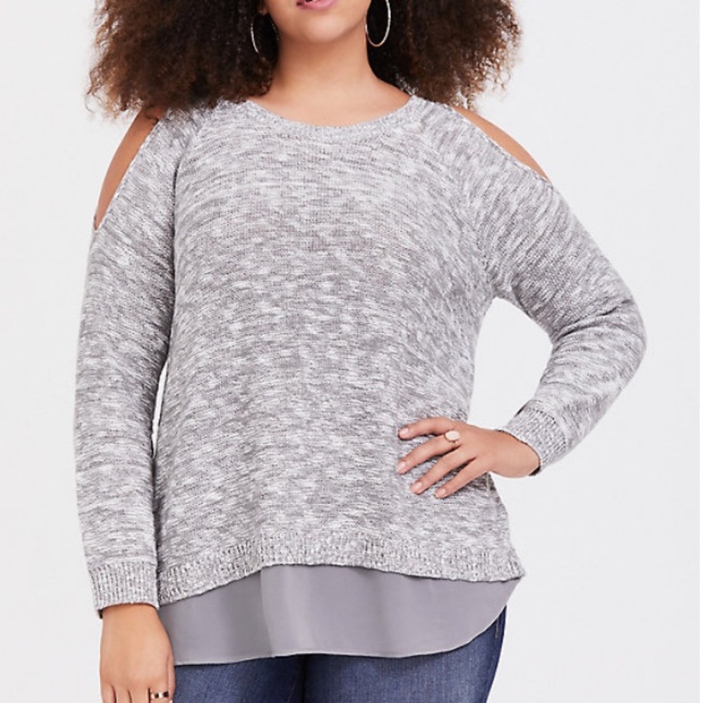 Torrid Heather Grey Sweater